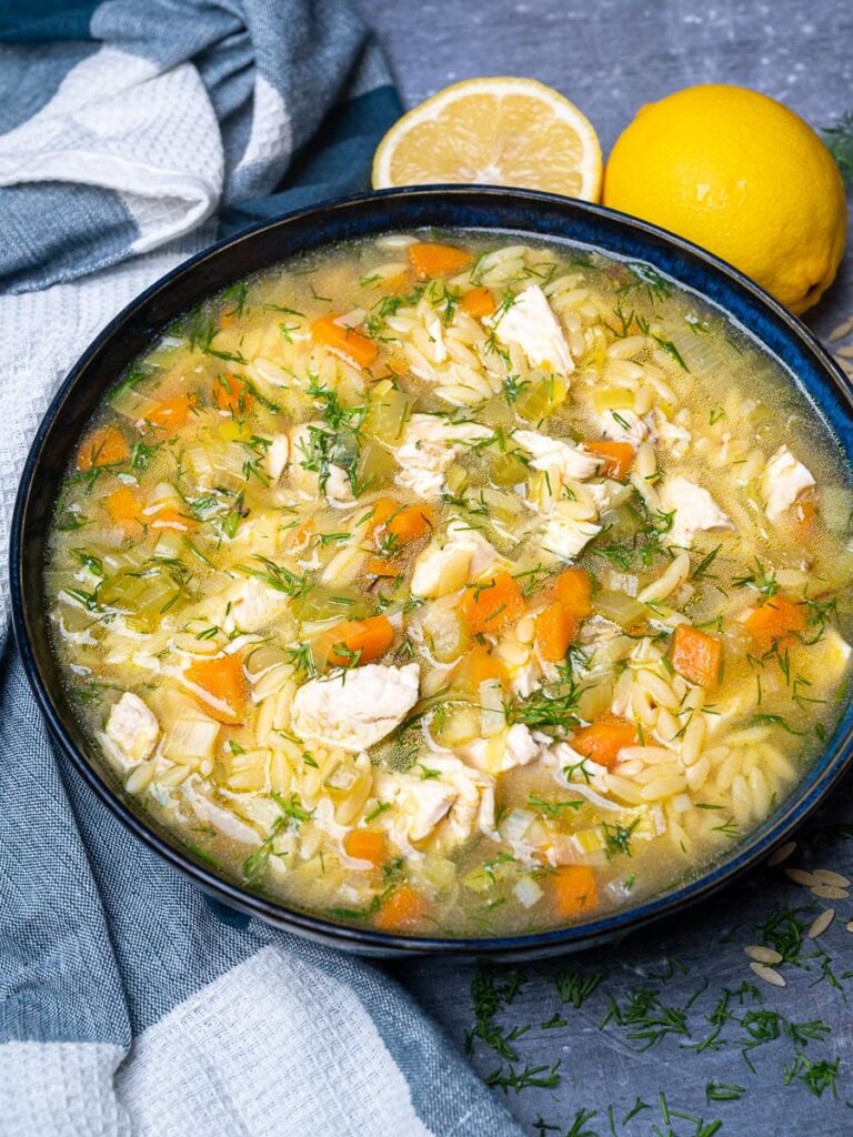 W/W Chicken Orzo Soup with Lemon.