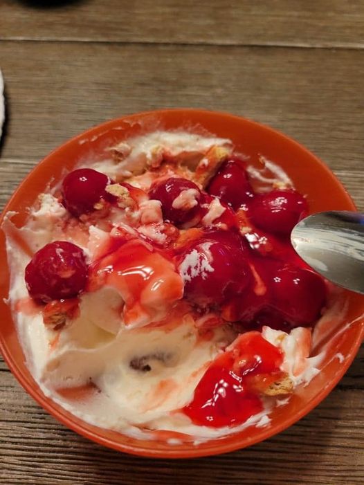 Home Made Cherry Cheesecake Yogurt Bliss