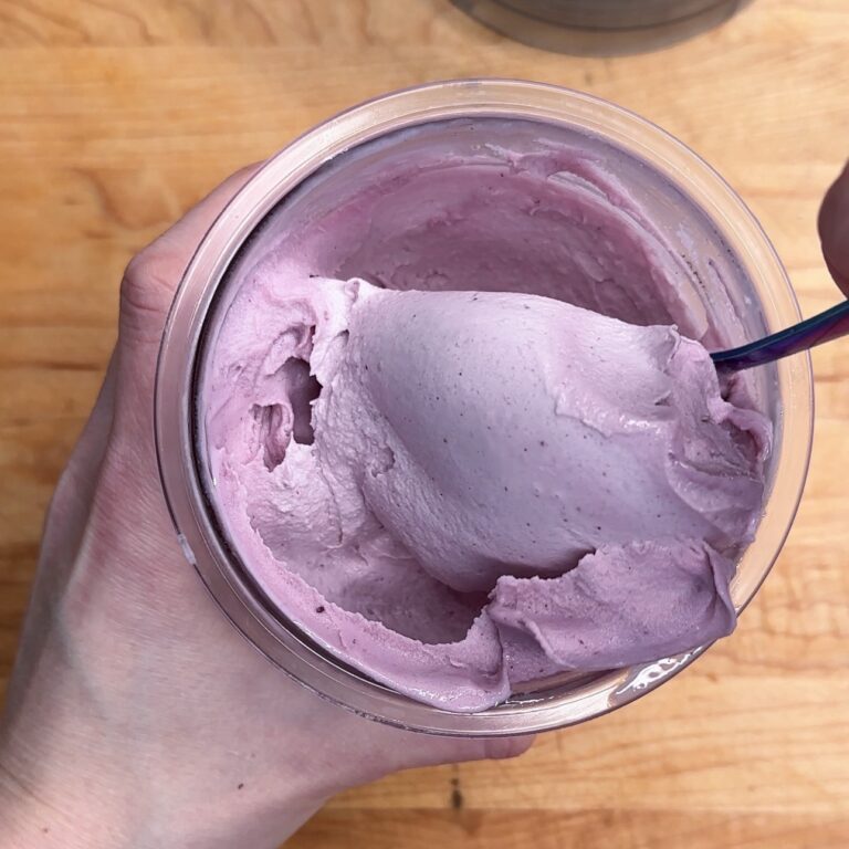 Home Made Cottage Cheese Berry Protein Ice Cream