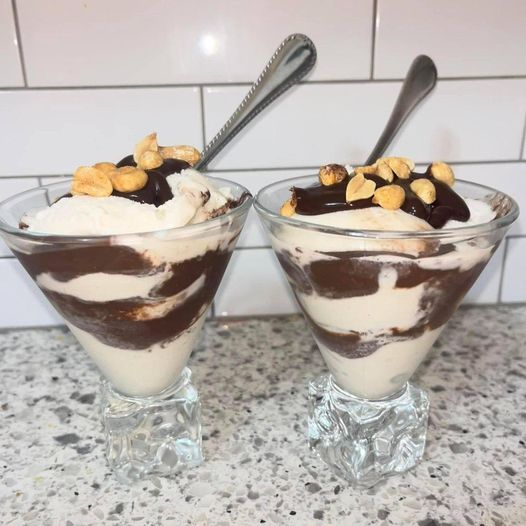 Home Made Healthy Peanut Buster Parfait
