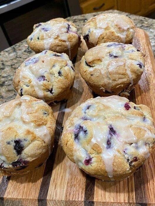 Home Made Lemon Blueberry Muffins