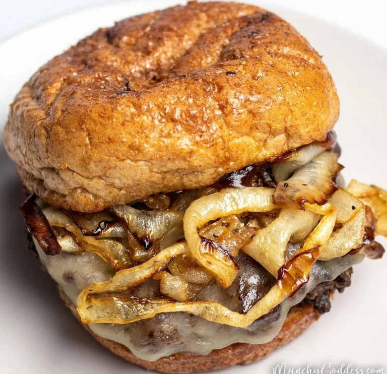 Air Fryer Onion Burgers Recipe