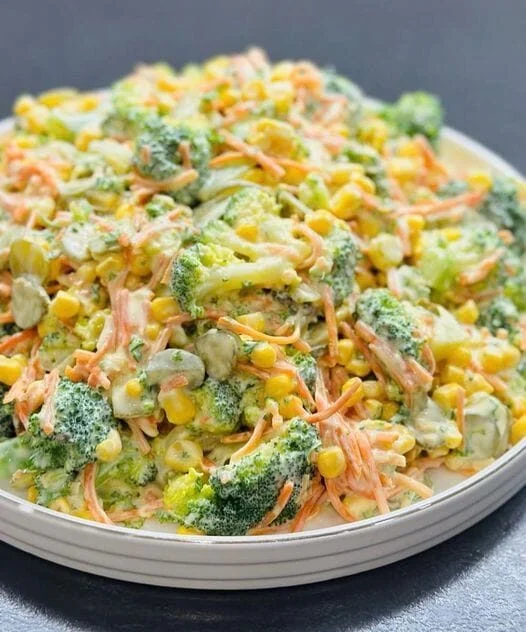 Skinny Creamy Broccoli Salad