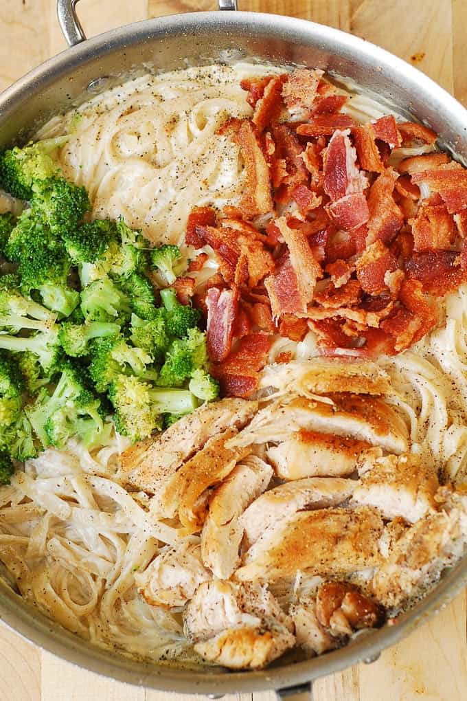 Chicken Broccoli Pasta with Bacon