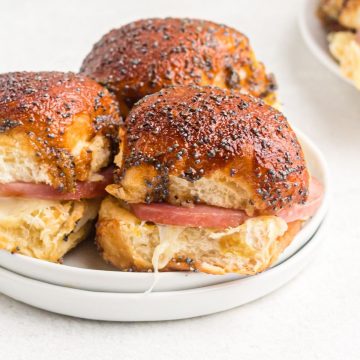 AIR FRYER HAM AND CHEESE SLIDERS