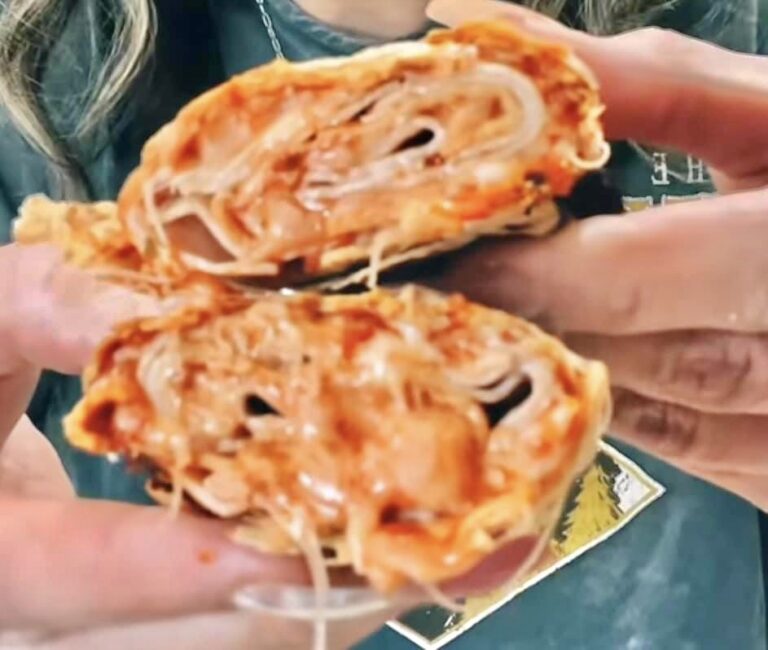 Three Ingredient Air Fryer pizza wrap