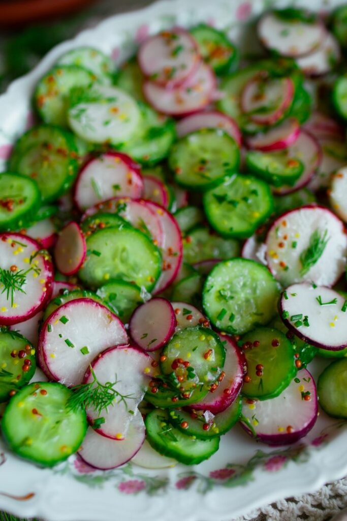 Light and Refreshing Cucumber and Radish Salad