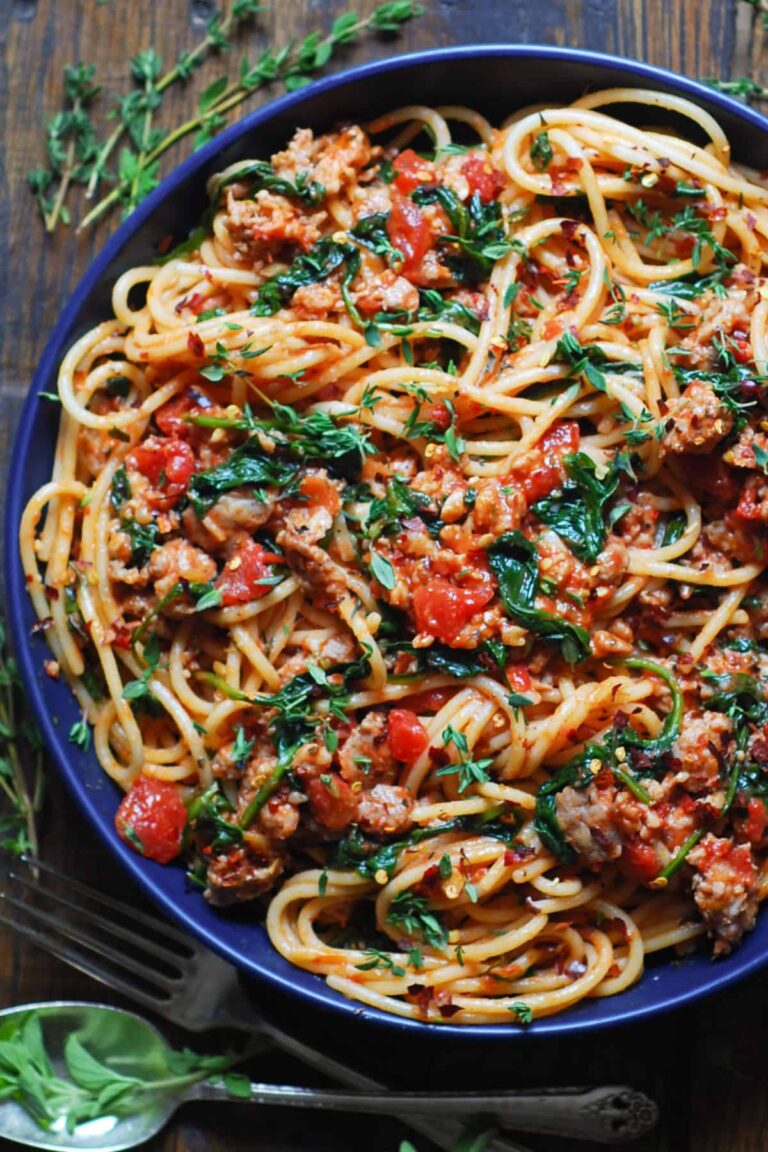 Italian Sausage Spaghetti – 30-Minute Meal