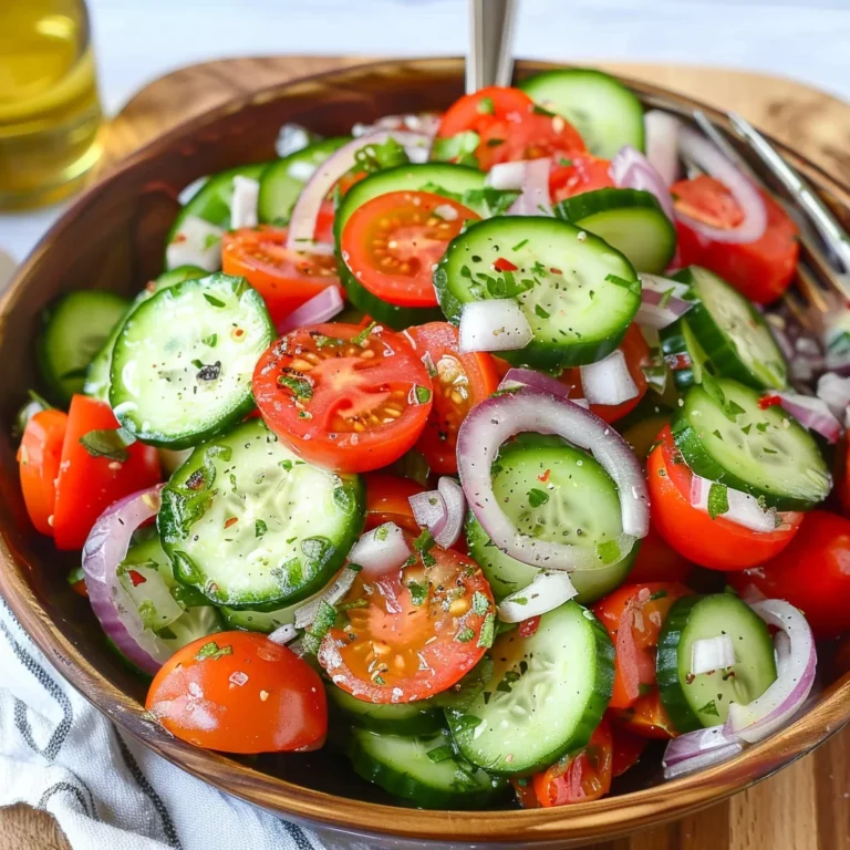 How to Make a Refreshing Cucumber Tomato Salad
