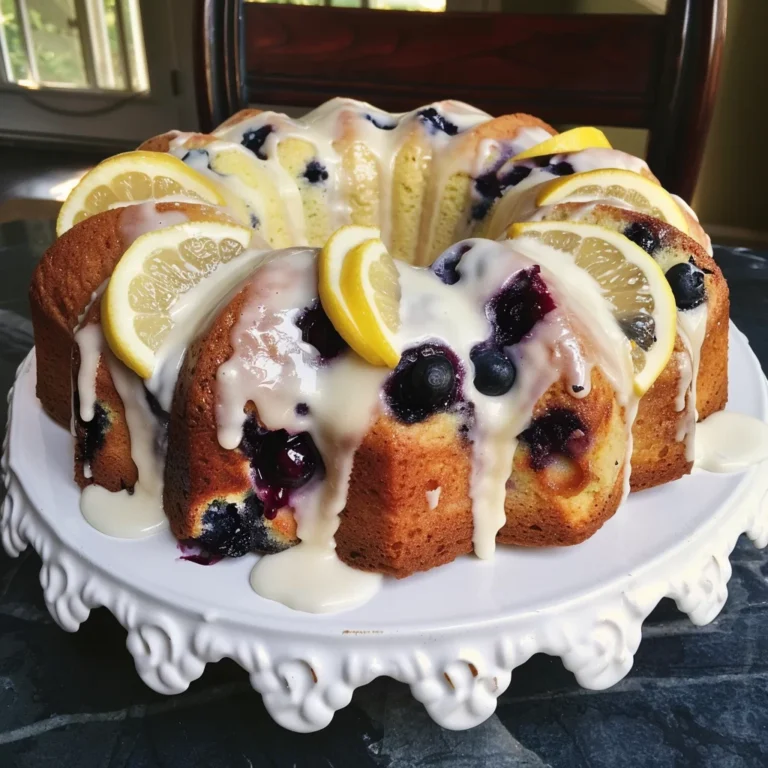 How to Make a Moist Lemon Blueberry Pound Cake
