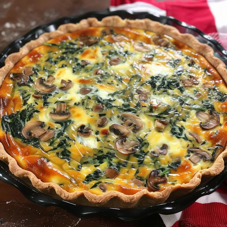 How to Make a Delicious Spinach and Mushroom Quiche