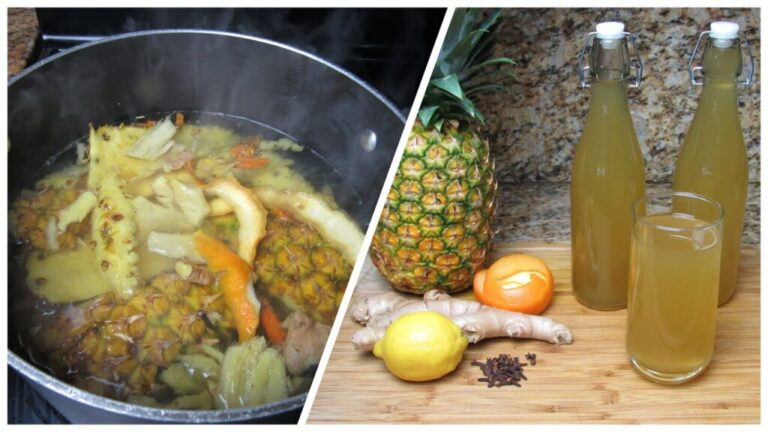 Refreshing Spiced Pineapple Skin Juice Recipe