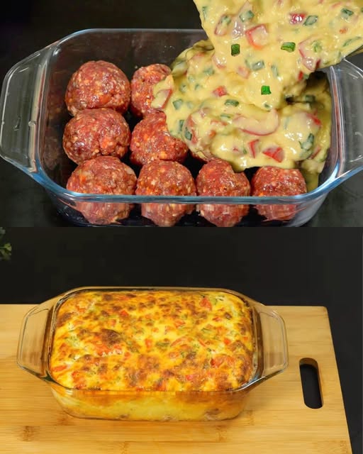 Homemade cheesy meatballs