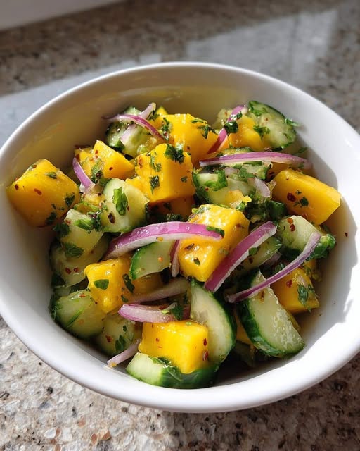 Mango Cucumber Salad – Cool, Crunchy Bliss