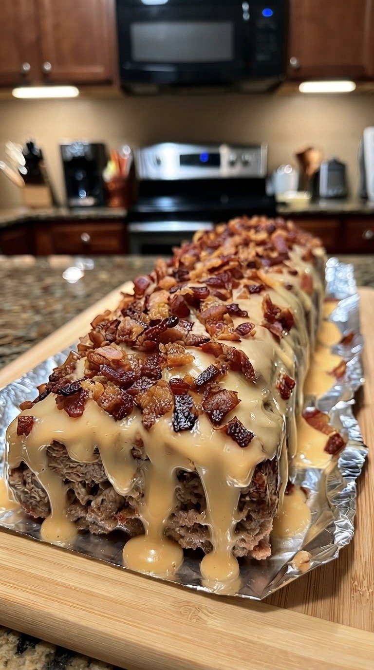 Maple Bacon Glazed Meatloaf