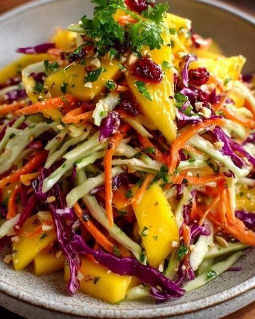 Tropical Mango Slaw & Crunch Salad