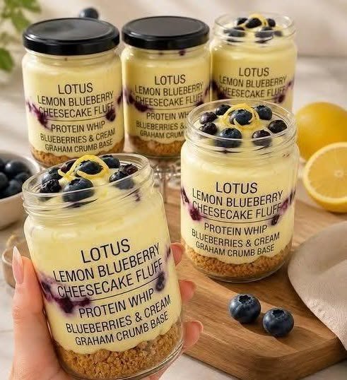 Lotus Lemon Blueberry Cheesecake Fluff…
